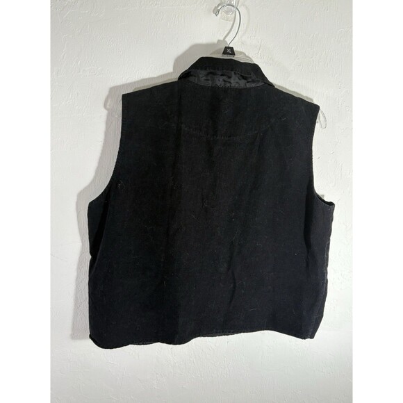 Tantrums Christmas Large Women Embroidery Jewels Black Vest Tree Santa Reindeer - Picture 5 of 9